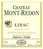 Chateau Mont-Redon Lirac Blanc 2009 Front Label