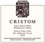 Cristom Mt. Jefferson Cuvee Pinot Noir (375ML half-bottle) 2024 Front Label