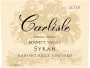 Carlisle Radiant Ridge Vineyard Syrah 2018 Front Label