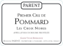 Domaine Parent Pommard Les Croix Noires Premier Cru 2016 Front Label