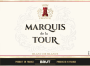 Marquis de la Tour Brut (187ML) Front Label
