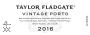 Taylor Fladgate Vintage Port (375ML half-bottle) 2016 Front Label