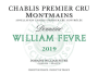 William Fevre Chablis Montmains Premier Cru (375ML half-bottle) 2019 Front Label