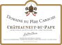 Domaine du Pere Caboche Chateauneuf-du-Pape (375ML half-bottle) 2022 Front Label