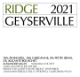 Ridge Geyserville (375ML half-bottle) 2021 Front Label