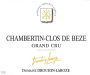 Domaine Drouhin-Laroze Chambertin-Clos de Beze Grand Cru (375ML half-bottle) 2019 Front Label
