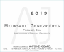 Domaine Antoine Jobard Meursault Genevrieres Premier Cru 2019 Front Label