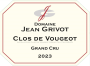 Domaine Jean Grivot Clos de Vougeot Grand Cru (1.5 Liter Magnum) 2023 Front Label