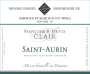 Francoise & Denis Clair Saint-Aubin Blanc 2017 Front Label