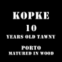 Kopke 10 Year Tawny Port (375ML half-bottle) Front Label