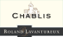 Roland Lavantureux Chablis (375ML half-bottle) 2022 Front Label
