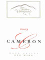 Fisher Vineyards Cameron 2003 Front Label