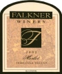 Falkner Winery Merlot 2002  Front Label