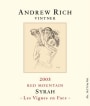 Andrew Rich Les Vignes en Face Syrah 2005 Front Label