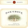 Oak Grove Family Reserve Sauvignon Blanc 2016  Front Label