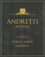 Andretti Pinot Noir 2015 Front Label