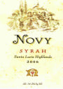 Novy Santa Lucia Highlands Syrah 2006  Front Label