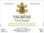 Les Vignerons de l'Enclave des Papes Cotes du Rhone Villages Valreas Cuvee Prestige 2014  Front Label