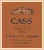 Cass Winery Cabernet Sauvignon 2004 Front Label