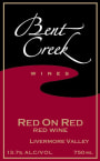 Bent Creek Winery Red on Red 2012 Front Label