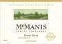 McManis Family Vineyards Pinot Noir 2008 Front Label