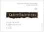 Krupp Brothers Estates Stagecoach Vineyard M5 Cabernet Sauvignon 2008 Front Label