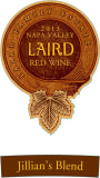Laird Family Estate Jillian's Blend Red 2013 Front Label