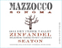 Mazzocco Seaton Zinfandel 2013 Front Label