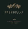 Brookdale Vineyards Cabernet Sauvignon 2003 Front Label