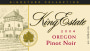 King Estate Signature Collection Pinot Noir 2004 Front Label