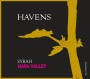 Havens Syrah 2014  Front Label