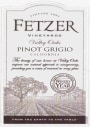 Fetzer Valley Oaks Pinot Grigio 2003 Front Label