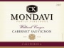 CK Mondavi Wildcreek Canyon Cabernet Sauvignon 2007 Front Label