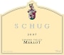 Schug Merlot 2007 Front Label