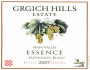 Grgich Hills Estate Essence Sauvignon Blanc 2007 Front Label