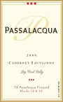 Passalacqua Winery Blocks 18 19 Cabernet Sauvignon 2006  Front Label