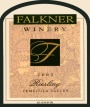 Falkner Winery Riesling 2003 Front Label