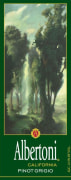 Albertoni Pinot Grigio 2016 Front Label