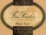 Fess Parker Bien Nacido Vineyard Pinot Noir 2006 Front Label