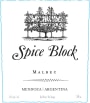 Spice Block Malbec 2015  Front Label