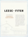 Leese-Fitch Cabernet Sauvignon 2008 Front Label
