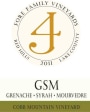 Fore Family Vineyards Cobb Mountain Vineyard GSM Grenache Syrah Mourvedre 2011 Front Label