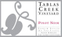 Tablas Creek Pinot Noir 2012 Front Label