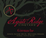 Agate Ridge Vineyard Grenache 2012 Front Label