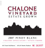 Chalone Estate Grown Pinot Blanc 2007 Front Label