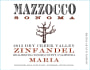 Mazzocco Maria Vineyard Zinfandel 2013 Front Label