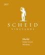 Scheid Vineyards Merlot 2007 Front Label