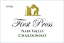 First Press Wine Cellars Napa Valley Chardonnay 2009 Front Label