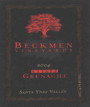 Beckmen Estate Grenache 2004 Front Label