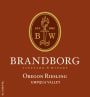 Brandborg Cellars Riesling 2012 Front Label